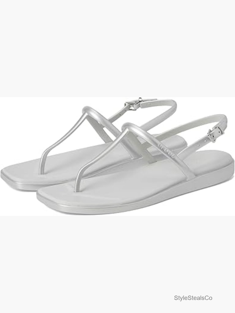 Lightweight Square Toe Thong Sandal Waterproof Flip Flop Casual Beach